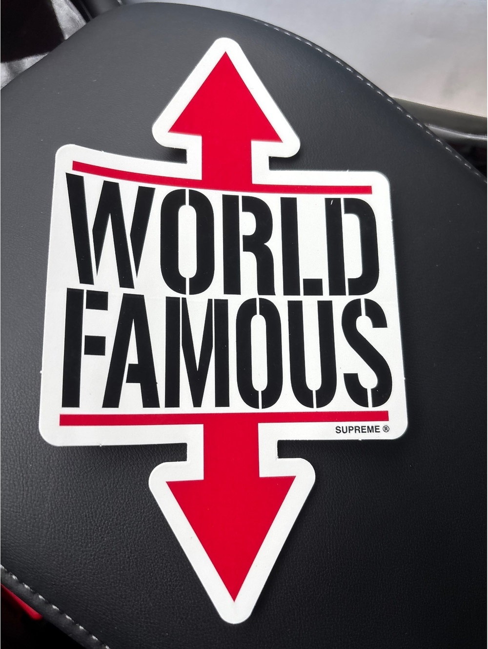 Supreme World Famous Arrows Sticker